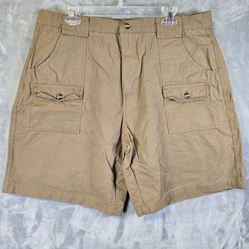 Canyon Guide Outfitters Shorts Men 38 Multi Pocket Classic Outdoors Hiking Brown